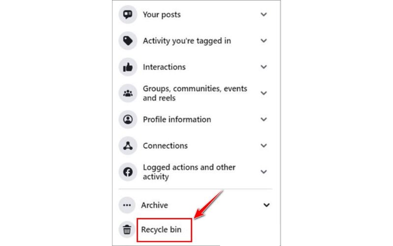Cách khôi phục bài viết đã xóa trên fanpage bằng máy tính