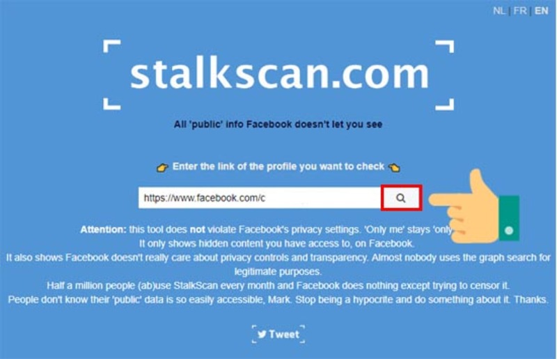 Sử dụng Stalkscan để nghiên cứu hành vi profile Facebook tiềm năng