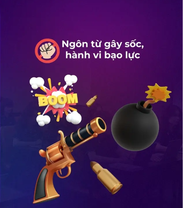 Ngôn từ gây sốc, hành vi bạo lực